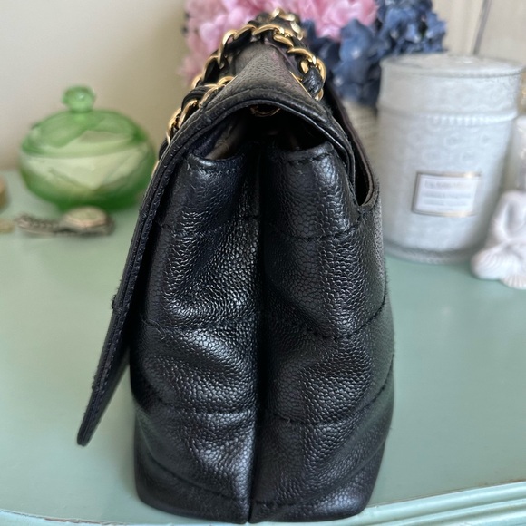 Chanel CC Chocolate Bar Caviar Leather Chain Shoulder bag w/ COA - Picture 16 of 17